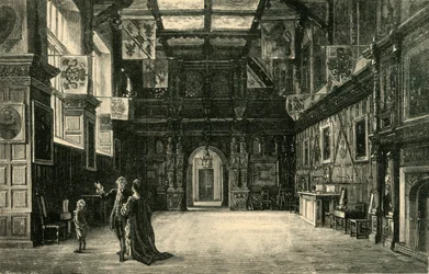 The Hall, Audley End, 1898.