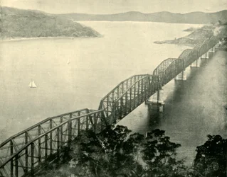 Hawkesbury Bridge, New South Wales, 1901.