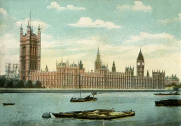 The Houses of Parliament, London, 1906.