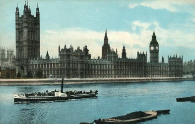 The Houses of Parliament, Westminster, London, c1907.
