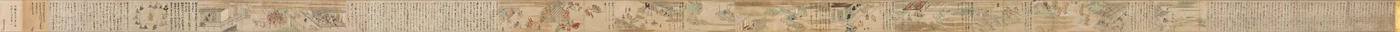Tee Iu st Latte d Miraku s Ori Gin s of Te Yuzu Nembutsu S Skrivet av Yuzu Nembutsu Acting Picture Scroll, 1300-tal.