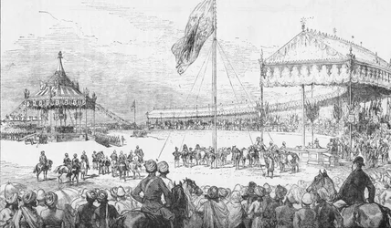 The Imperial Durbar i Delhi, Indien, den 1 januari 1877 1908.