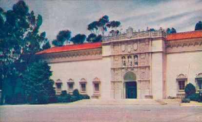 The Imposing Doorway of Fine Arts Gallery, c1935