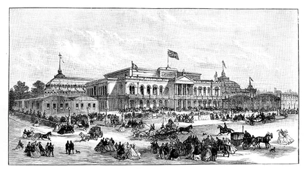 Den internationella utställningen, Dublin, Irland, 1865