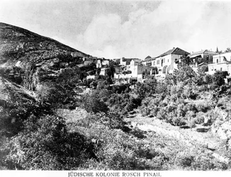 Den judiska kolonin Rosch Pinah, ca 1900 (photolitho)