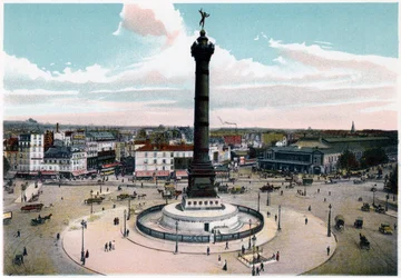 Julikolumnen på Place de la Bastille, Paris, c1900
