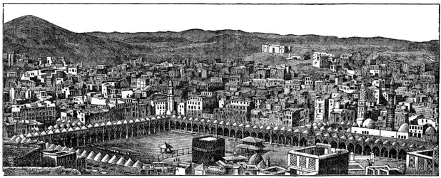 Kaba, Masjid al-Haram-moskén, Mecka, 1877