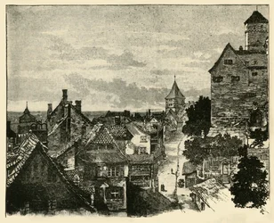 Kaiserberg, Nürnberg, 1890.