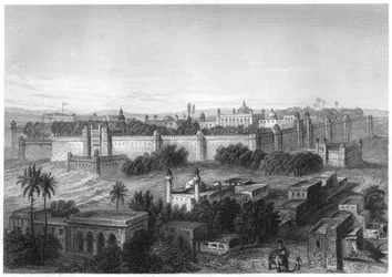 Kings palace i Delhi, c1860