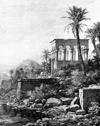 Kiosken, Philae-templet, Egypten, 1881