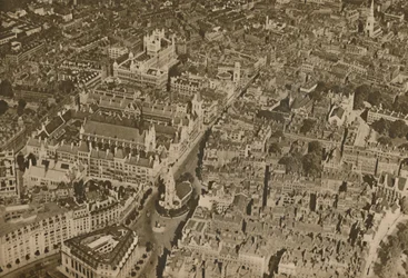 The Lair of the Law as Few Londoners Ever See It: The Temple and the Courts of Justice, c1935.