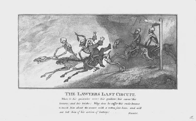 The Lawyers Last Circuit., c1800