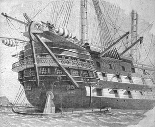 The Laying of the Atlantic Cable, 1857: H.M.S. Agamemnon..., 1901.