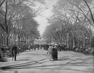 The Mall, Central Park, New York, c1897.