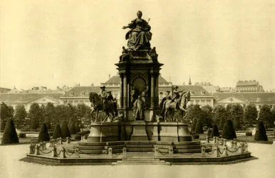 Maria Theresia-monumentet, Wien, Österrike, c1935.