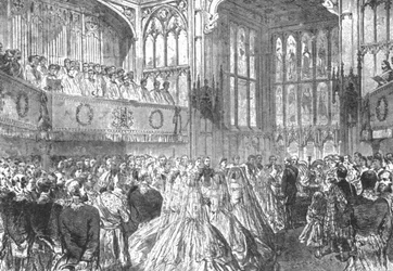 Prinsessan Helenas bröllop med prins Christian av Schleswig-Holstein, 1866, 1901