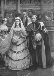 Prinsen av Wales bröllop med prinsessan Alexandra av Danmark..., Windsor, 1863, 1901.