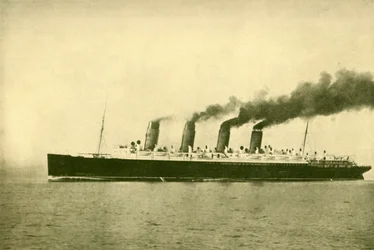 Mauretania från Cunard Line, 30 696 ton, omkring 1930