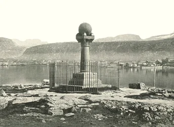 Meridiankolonnen, Hammerfest, Norge, 1895.