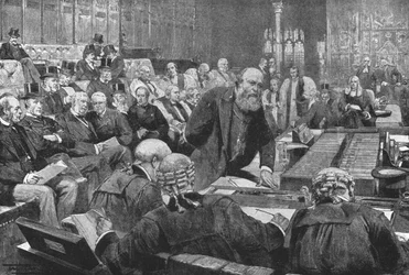 Ministerbänken i House of Lords, 1886-1892, 1901.
