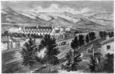 Mormontemplet och Prophets Block, Salt Lake City, Utah