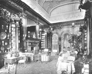 Morgonrummet på Tring Park Mansion, Hertfordshire, 1894.