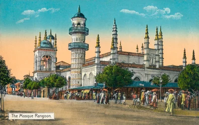 Moskén Rangoon, c1888