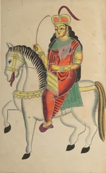 Myteriet av hjältinnan Rani Lakshmi Bai från Jhansi, 1800-talet.