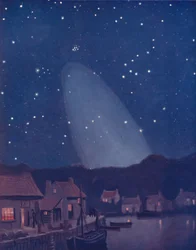 Den mystiska konen av ljuset på himlen, 1935