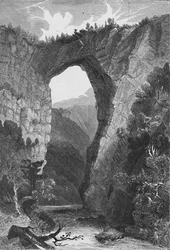 The Natural Bridge, Virginia, 1883
