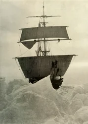 Nimrod höll upp i isen, 1908, 1909