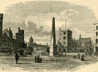 Obelisken i St. Georges Circus, c1878.