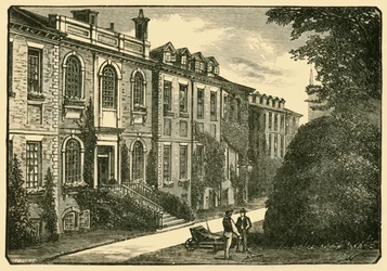 Det gamla huset, från Mästarnas trädgård, 1898.