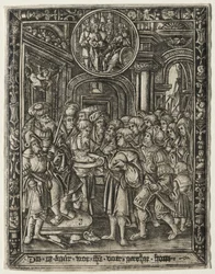 Den gamle kungen på sin tron, ca. 1520.