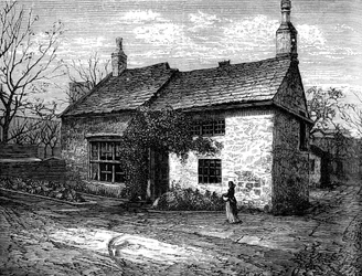 The Old Manor-House, Morley, Leeds, West Yorkshire, födelseplatsen för Sir Titus Salt, c1880