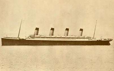 The Olympic White Star Line At Sea, c1930.