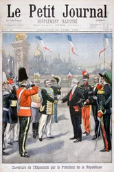 Invigningen av den allmänna utställningen av republikens president, Paris, 1900
