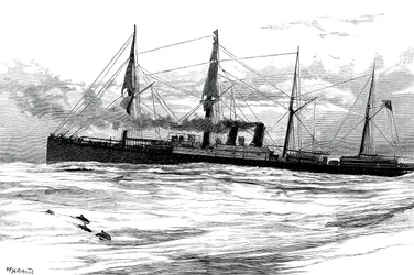 The Orient Steam Navigation Companys ångfartyg Orient, c1880
