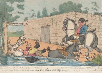 Störtandet av Dr. Slop Tristram Shandy, 1800-20.