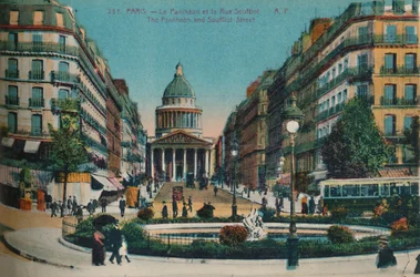 Panthéon och Rue Soufflot, Paris, c1920