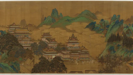 Persikafestivalen för västerlandets drottningmodern, Ming- eller Qingdynastin, 1600-1700-talet.