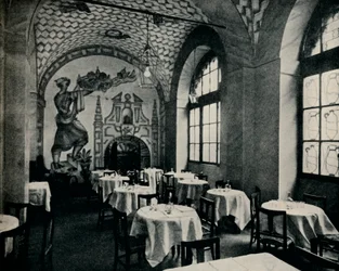 Penna DOca Restaurant, huvudmatsalen, c1928