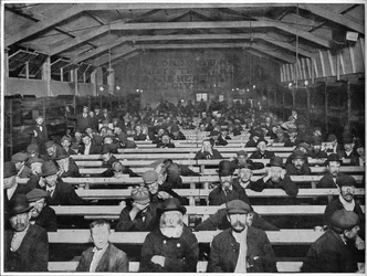The Penny Sit-Up, Frälsningsarméns skydd, Blackfriars, London, c1900 1901