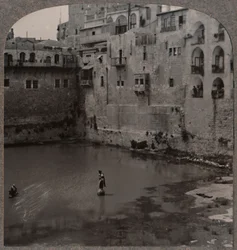 Hiskias pool, Jerusalem, ca 1900