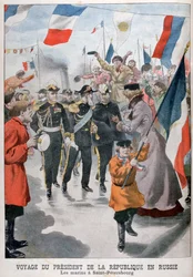 Republiken Frankrikes president besökte St Petersburg, Ryssland, 1902