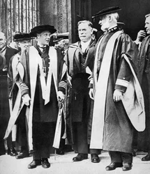 Prinsen av Wales och amiral William Sims, Cambridge, 1921