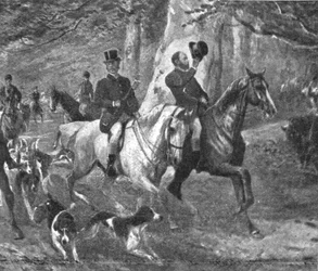 Prinsen av Wales som jaktman, sent 1800-tal, 1901.