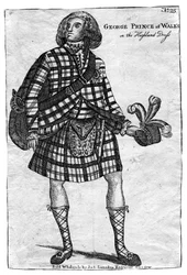 Prinsen av Wales, den blivande kungen George IV 1762-1830, i Highland Dress