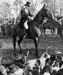 Prinsen av Wales med Beaufort-jakten, 1923