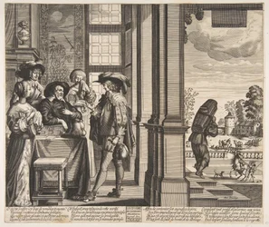 Den förlorade sonen lämnar hemmet, ca. 1636.